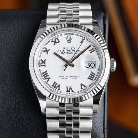 rolex datejust 36 white gold|rolex datejust 36mm for sale.